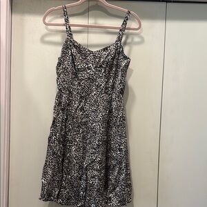 Leopard Print Spaghetti Strap Dress
